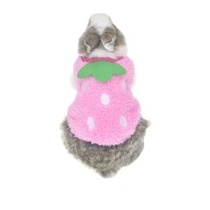 Strawberry rabbit outfit!